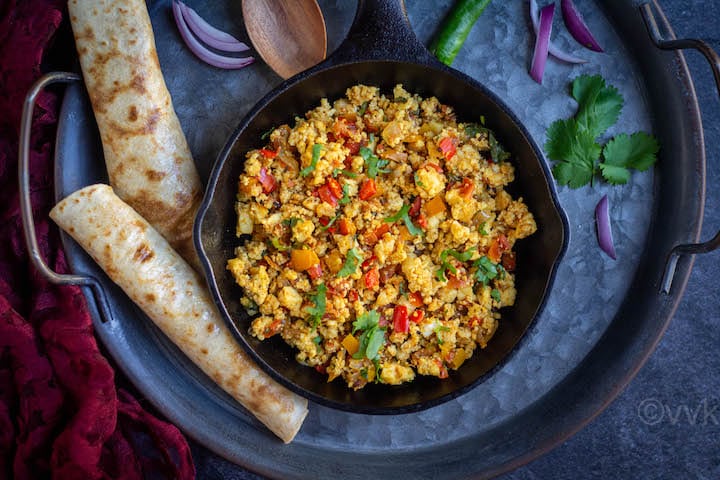 Vegetables Paneer Bhurji